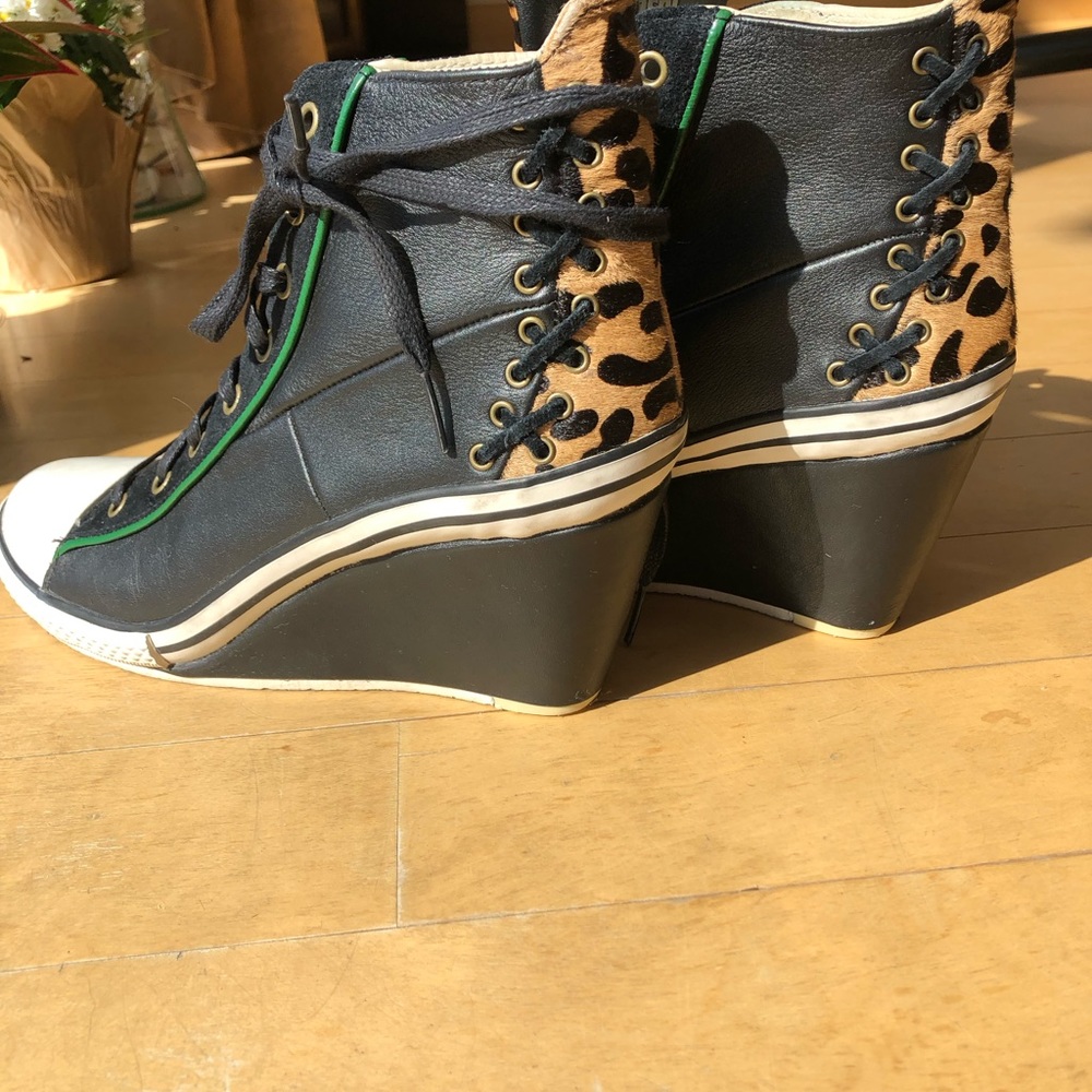 JustCavalli Wedge Cheetah sneakers size EU41/US 10.5 Free Shipping - Picture 5 of 13